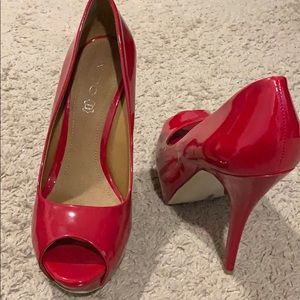 Red open pump shoes AlDO